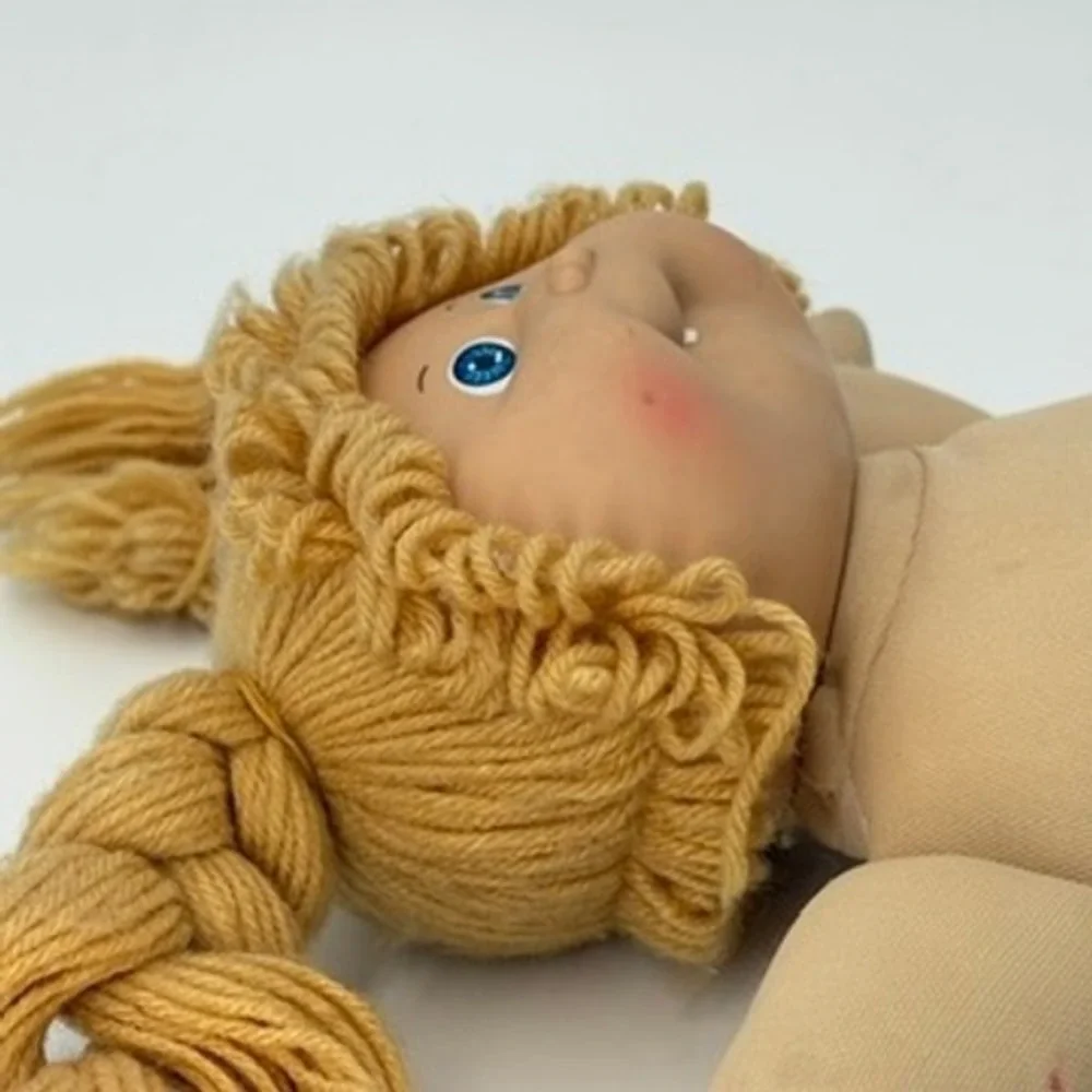Vintage 1985 Cabbage Patch Kids Doll HM5 First Tooth Blonde Blue Eyes Coleco